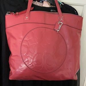 Official Pink Coach Tote Purse